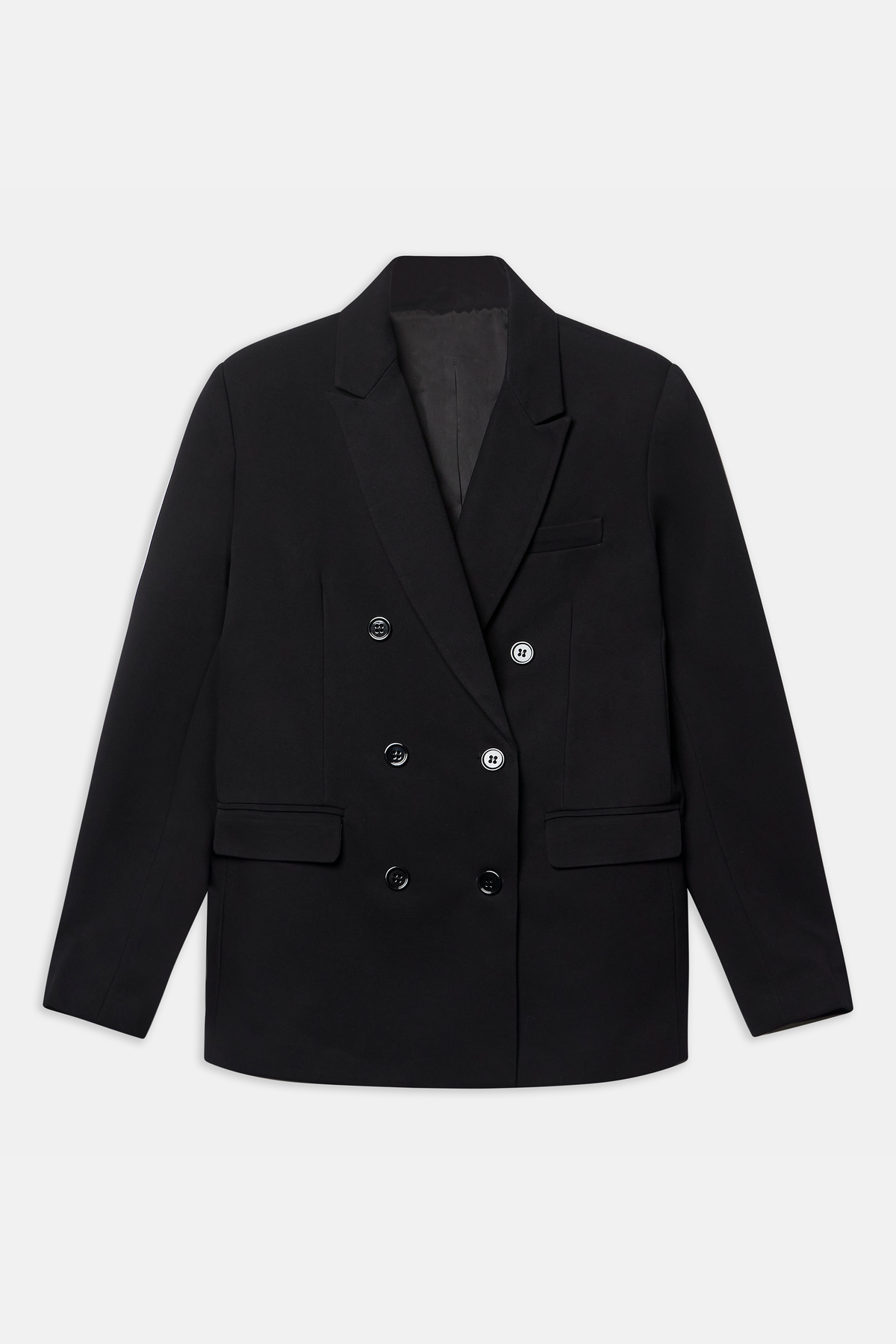 Formal Double Breasted Blazer - Black