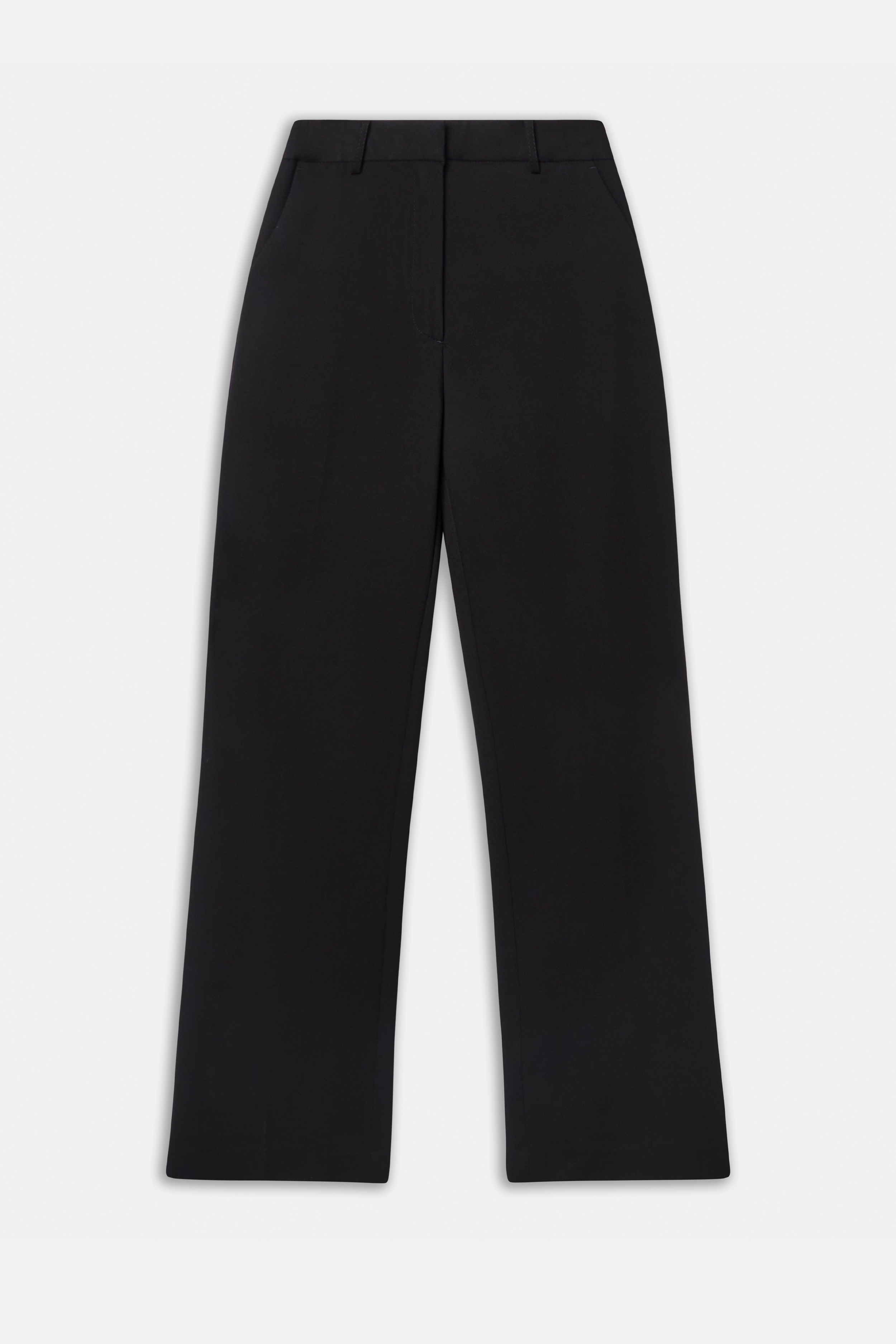 Formal Straight Leg Trousers - Black