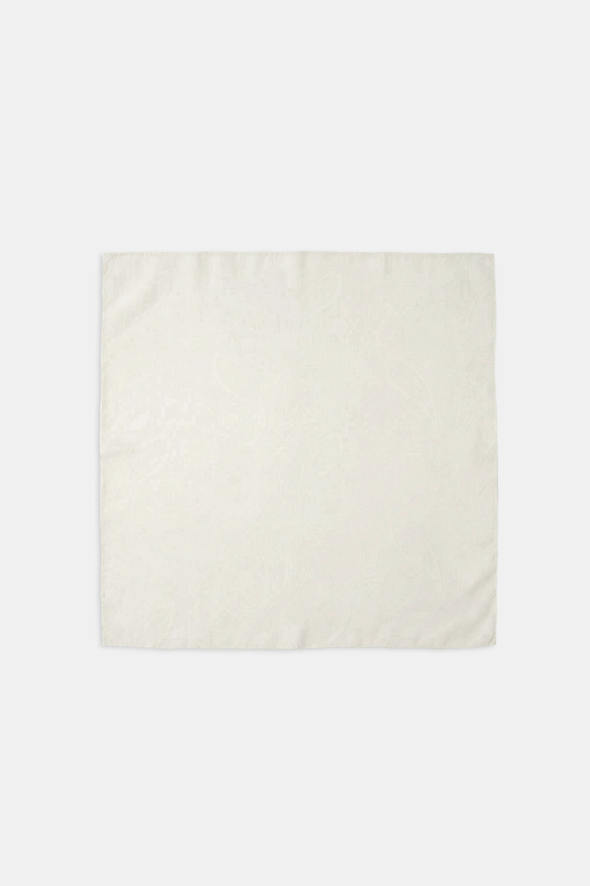 Satin Jacquard Scarf - Cream