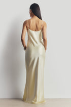 Satin Scoop Neck Camisole Maxi Dress - Buttermilk
