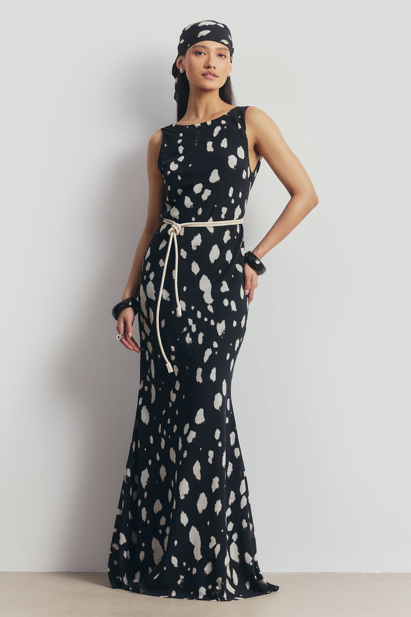 Chiffon Scarf - Abstract Dot