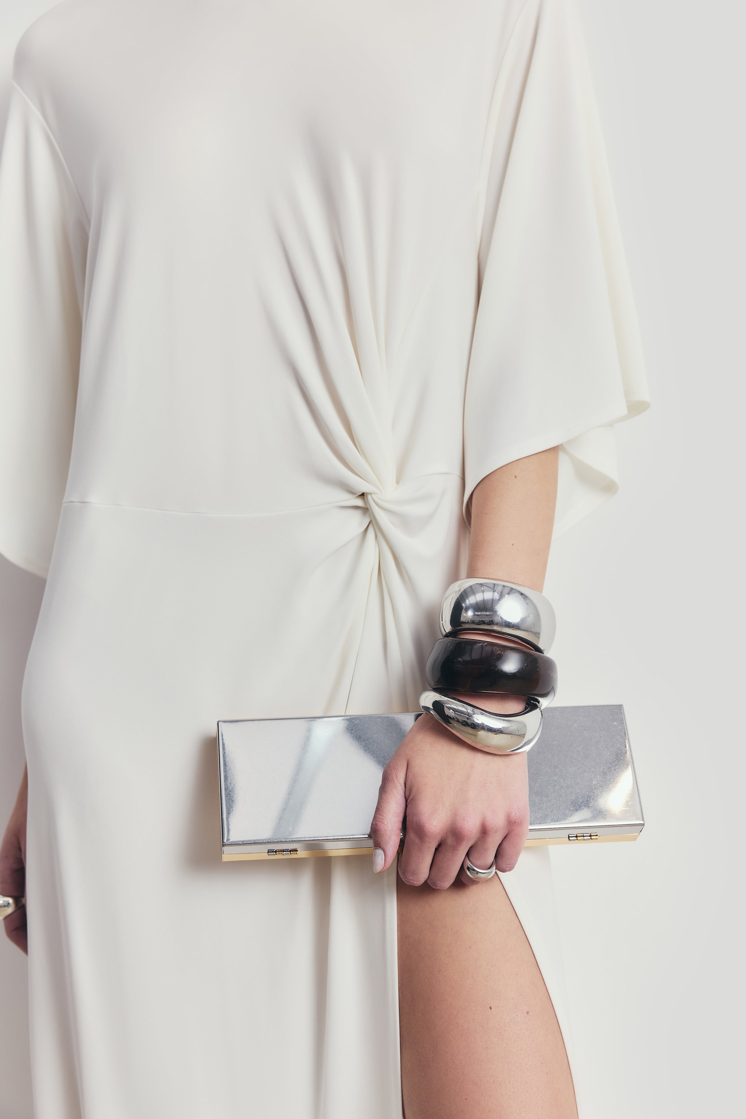 Relaxed Dropped Waist T-Shirt Gown - White