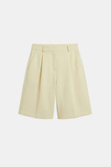Tailored Dropped Waist Longline Shorts - Buttermilk