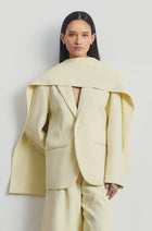 Oversized Single Breasted Blazer - Buttermilk