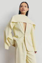 Oversized Single Breasted Blazer - Buttermilk