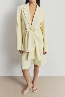 Oversized Single Breasted Blazer - Buttermilk