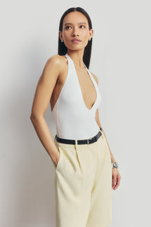 Tailored Dropped Waist Longline Shorts - Buttermilk