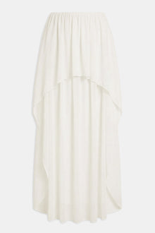 Strapless Chiffon Layered Corset Top - Cream