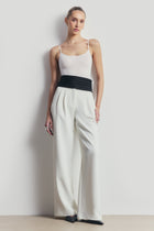 Semi Sheer Camisole Bodysuit - White