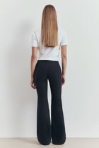 Tailored Clean Cut Wide Leg Trousers - Petrol