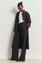 Clean Cut Longline Driving Coat - Java