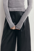 High Neck Longsleeve Top - Slate