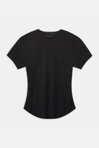 Semi Sheer 90's T Shirt - Black