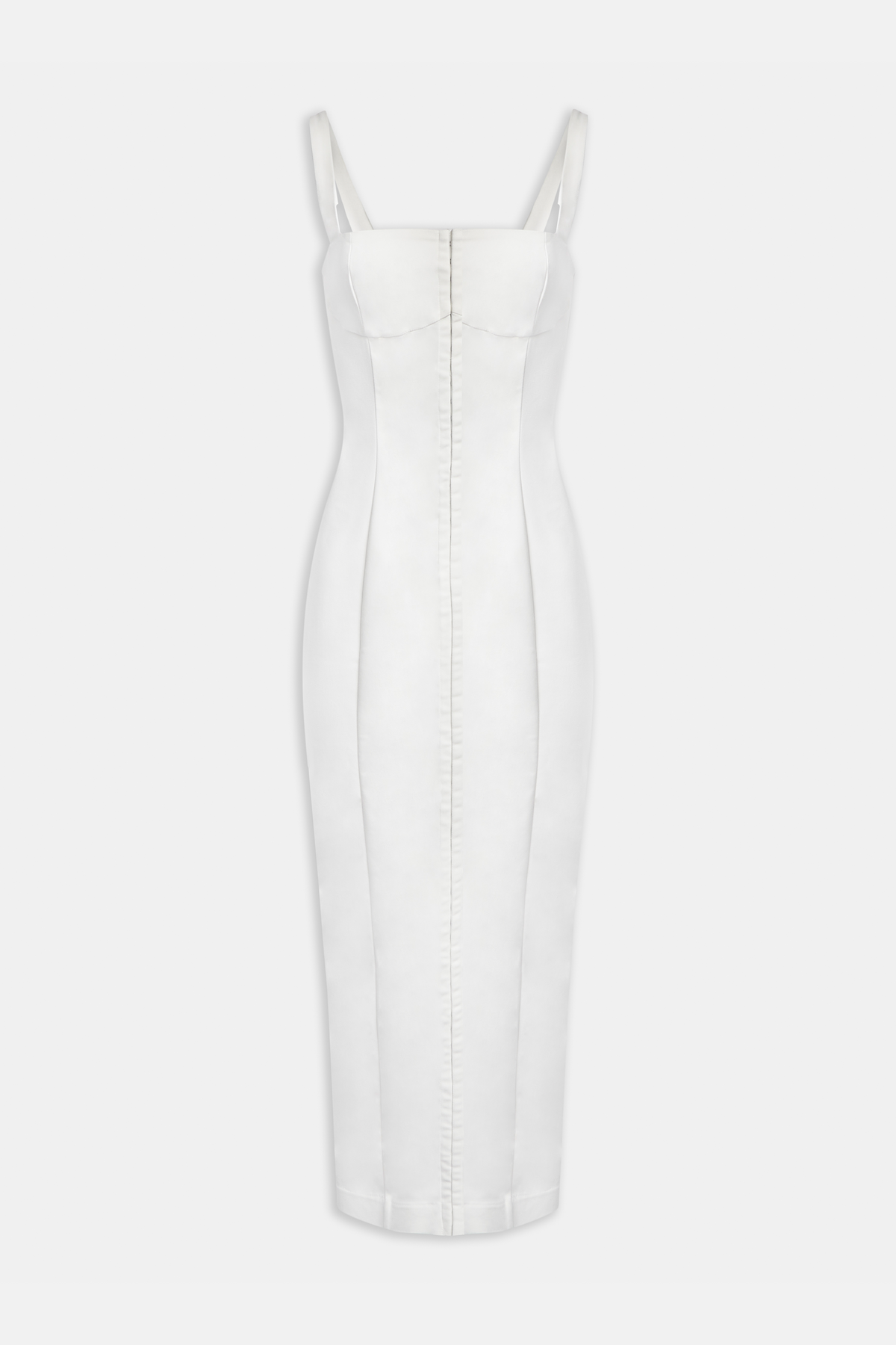 Square Neck Corset Maxi Dress - Ivory