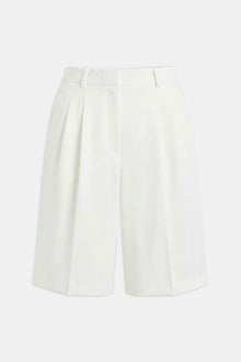 Satin Detail Longline Shorts - White
