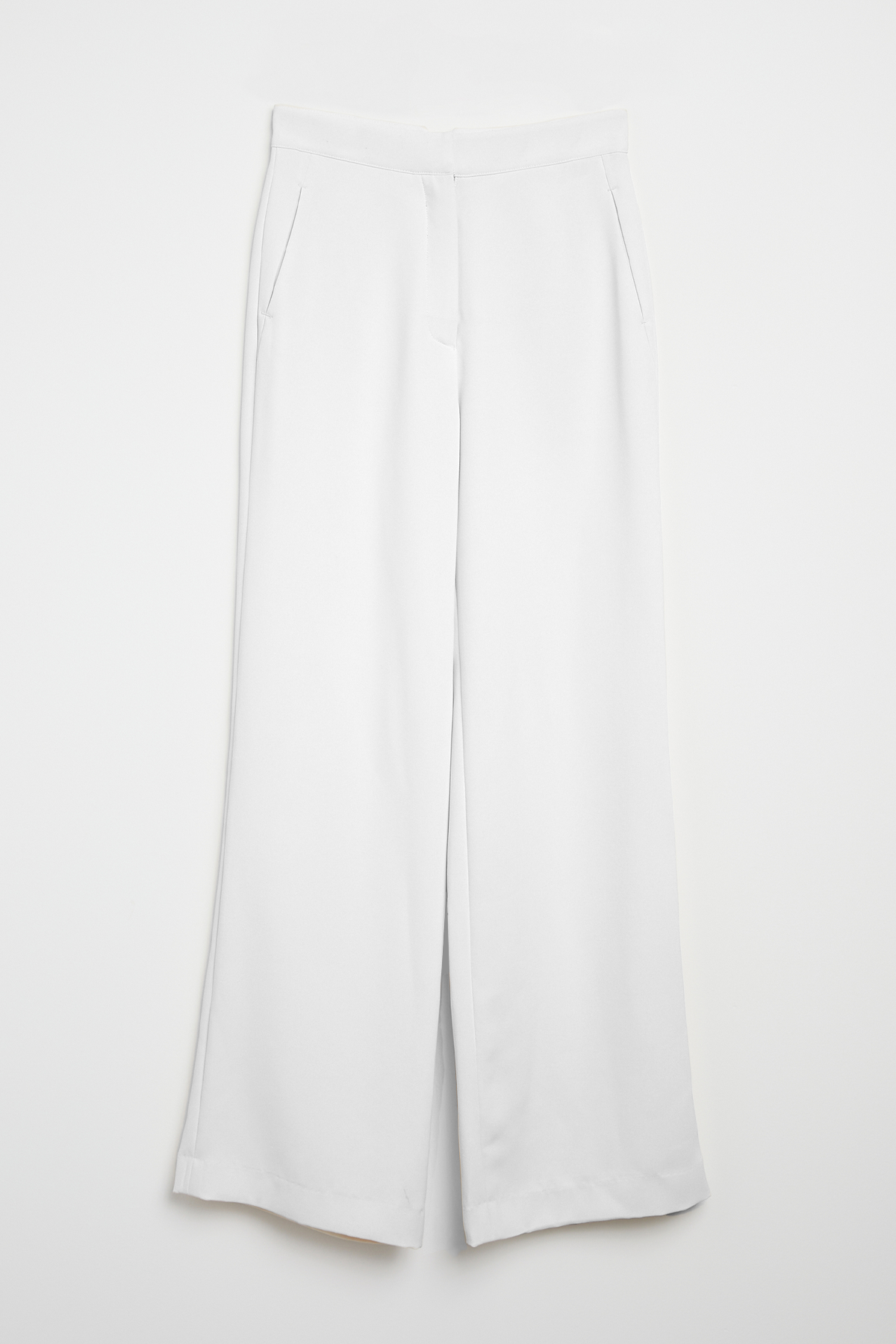 Effortless Wide Leg Trousers - White