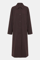 Clean Cut Longline Driving Coat - Java