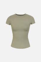 Base Sculpting T Shirt - Olive