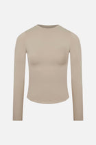 Base Sculpting Long Sleeve Top - Taupe