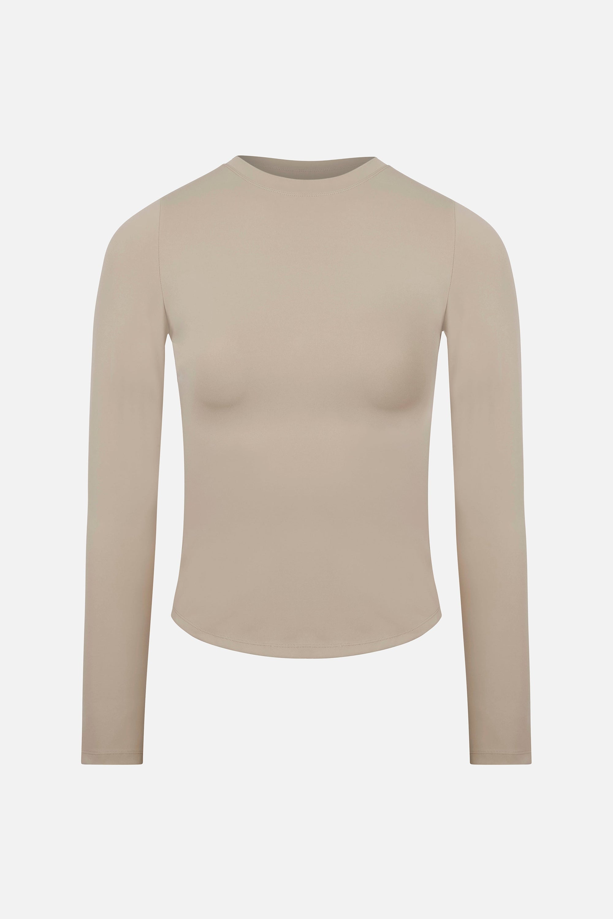 Base Sculpting Long Sleeve Top - Taupe