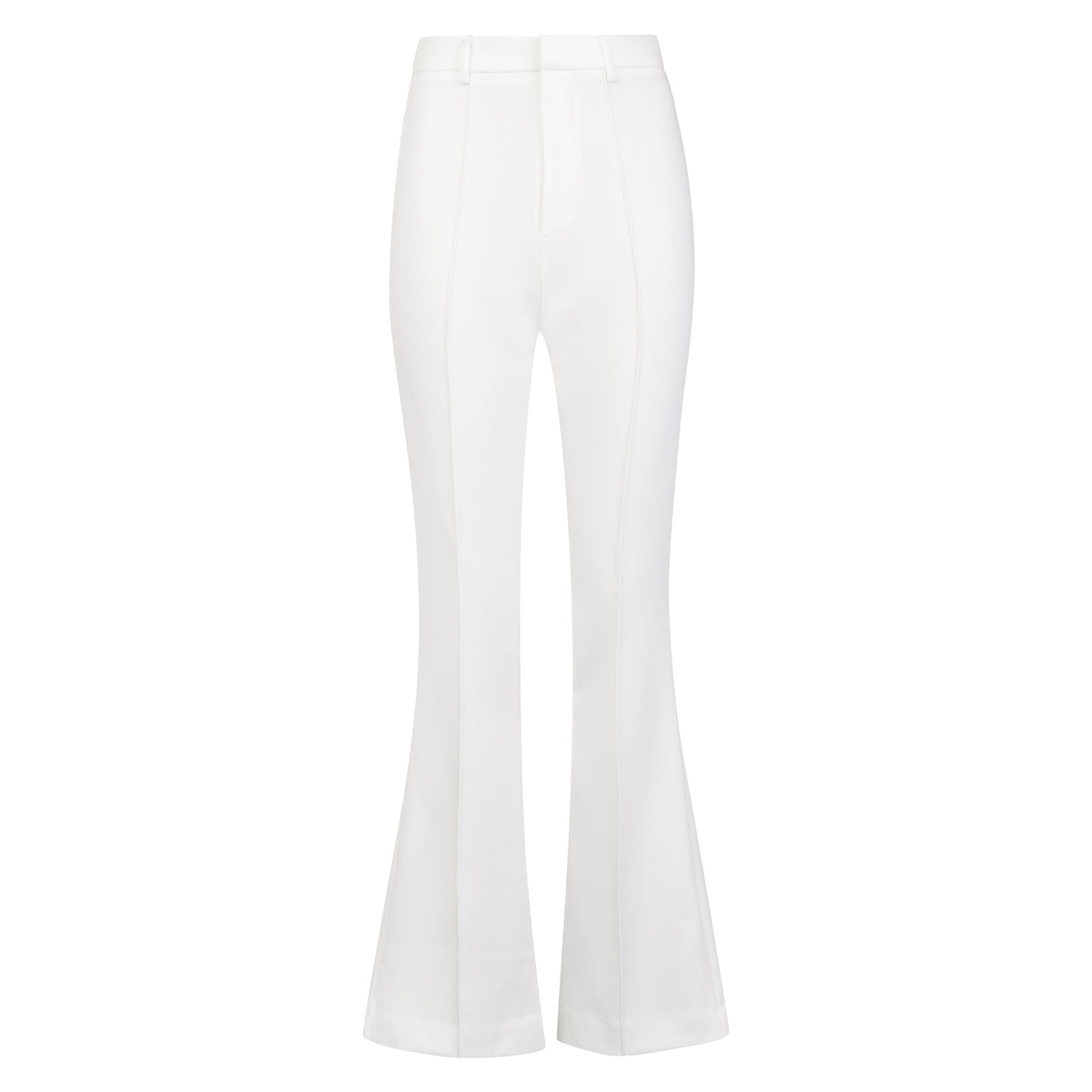 Wide Leg Suit Trousers - White