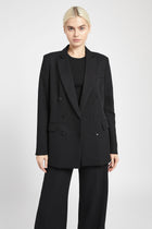 Double Breasted Blazer - Black