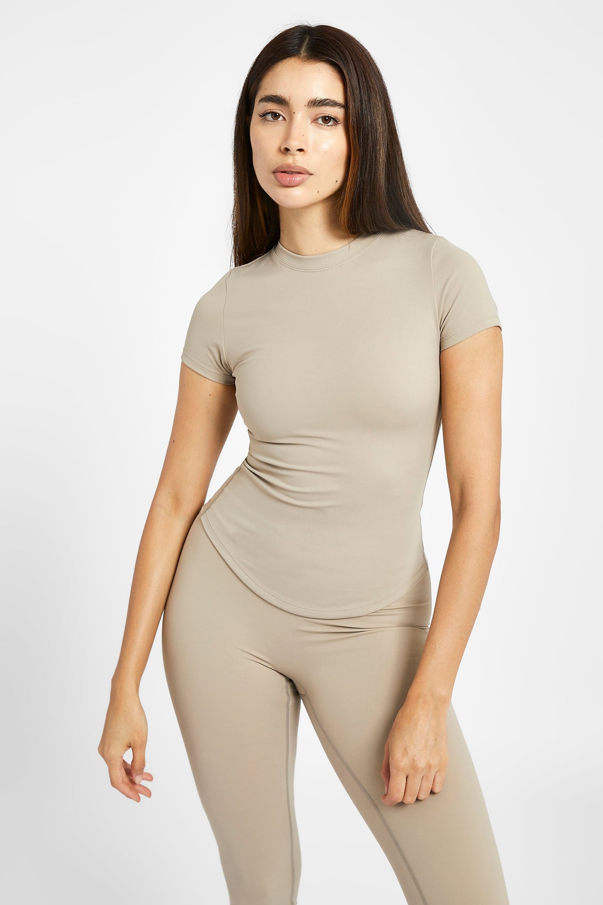 Base Sculpting T Shirt - Taupe