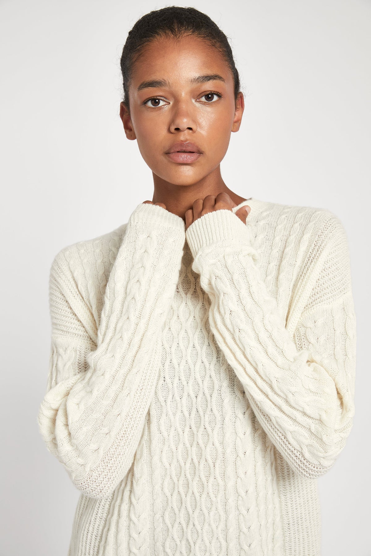 Cable Knit Jumper - Cream