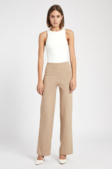 Slouchy Lounge Knit Trousers - Birch