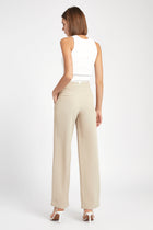 Effortless Wide Leg Trousers - Fawn