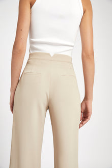 Effortless Wide Leg Trousers - Fawn