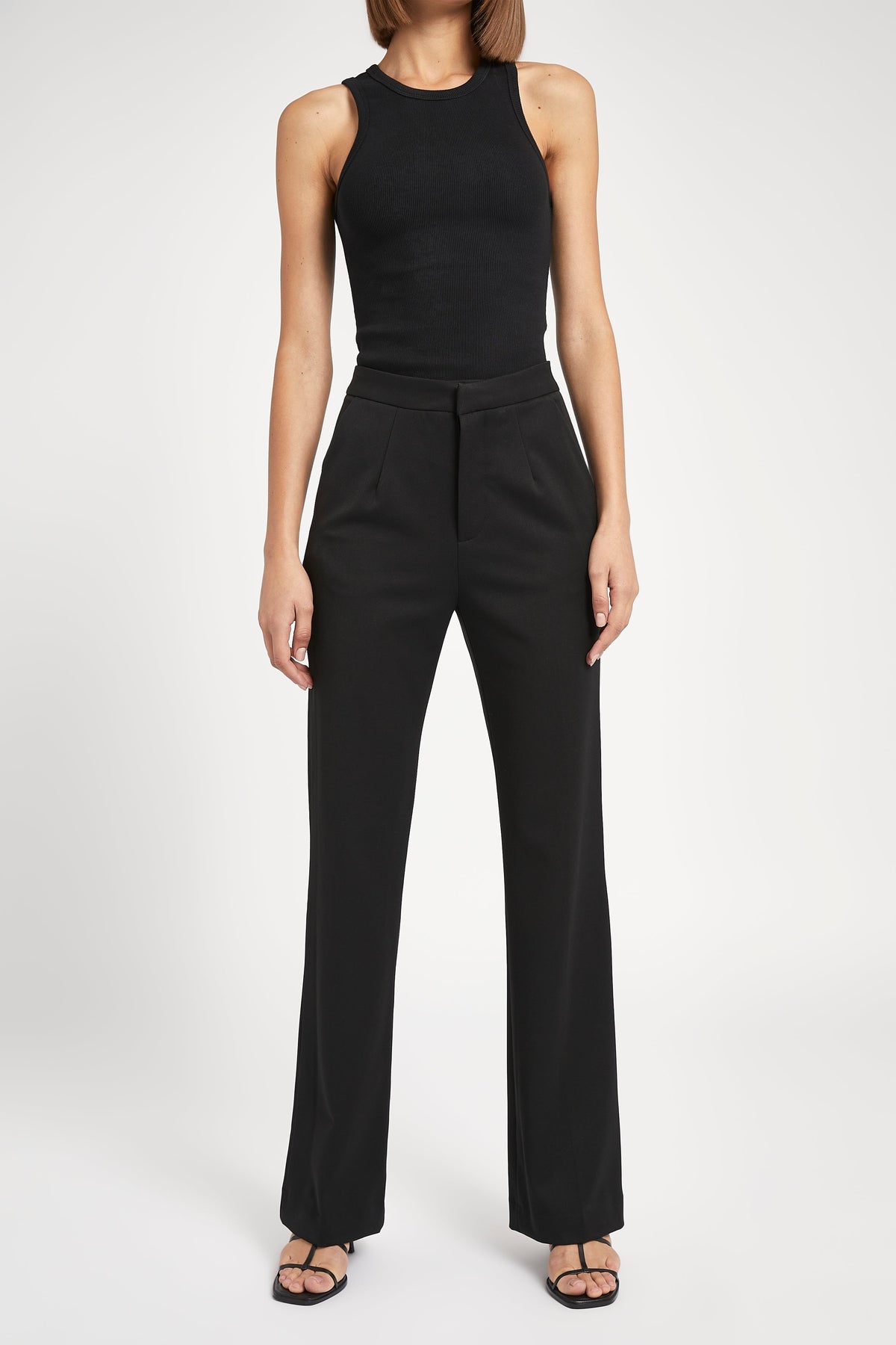 Tailored Suit Trousers - Black