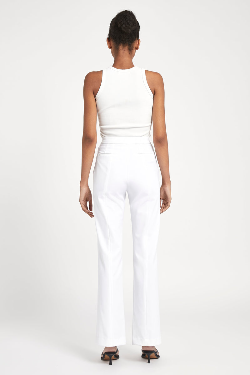 Tailored Suit Trousers - White