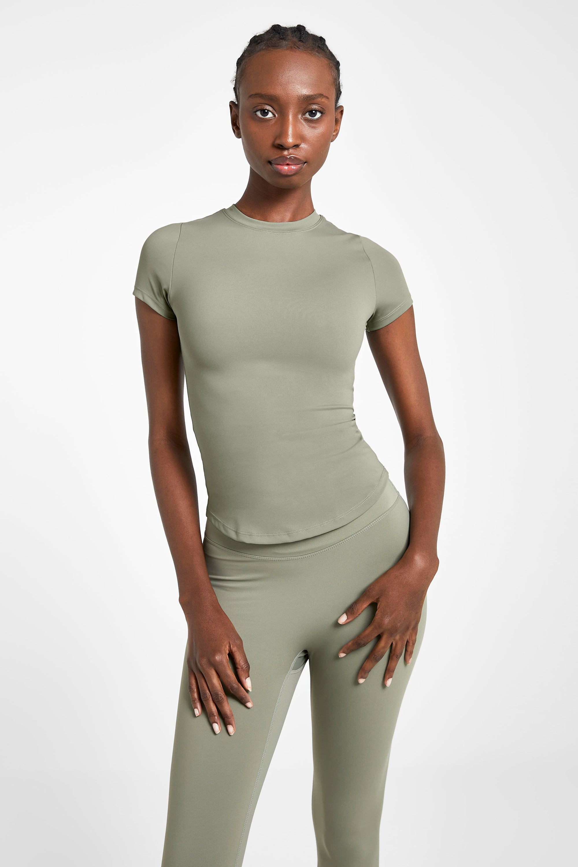 Base Sculpting T Shirt - Olive