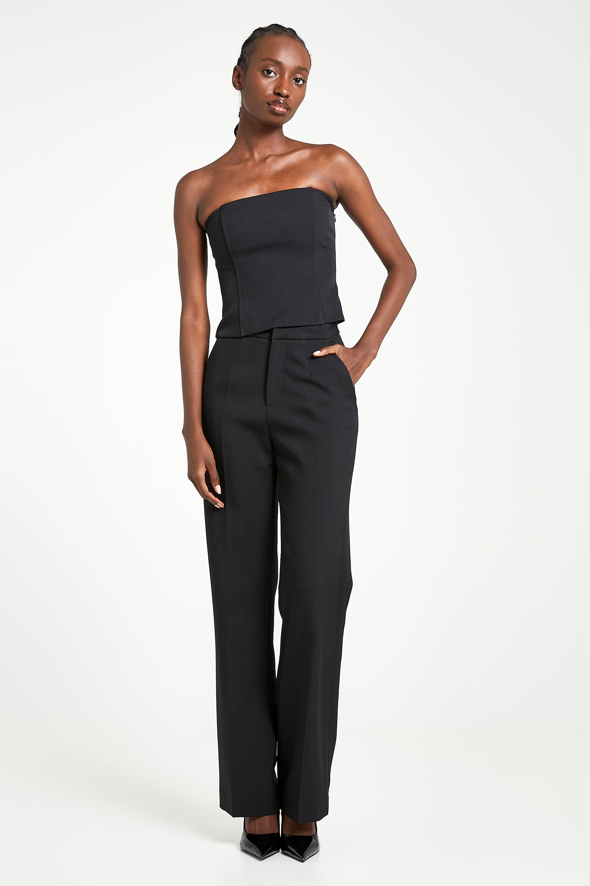 Tailored Strapless Bodice - Black