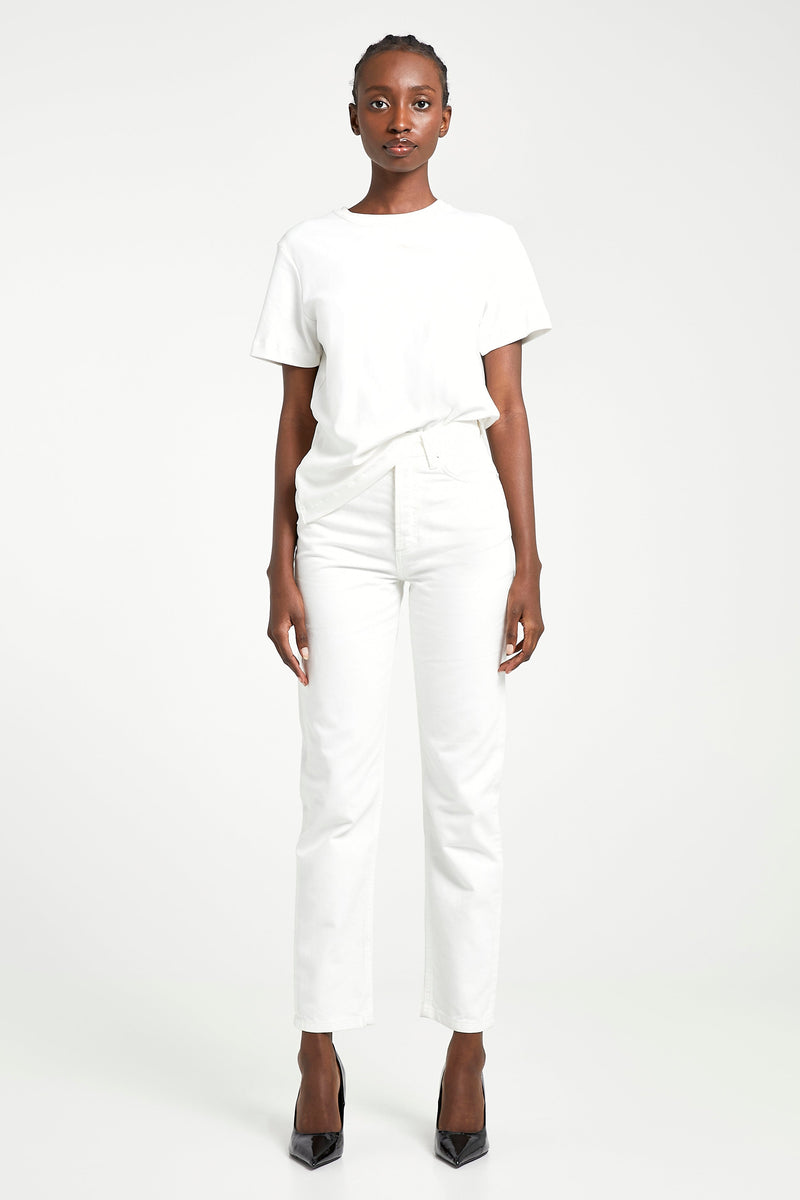 Straight Leg Jeans - Ivory