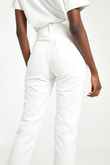 Straight Leg Jeans - Ivory