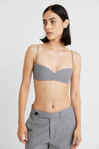 Tailored Bust Detail Bralet - Slate