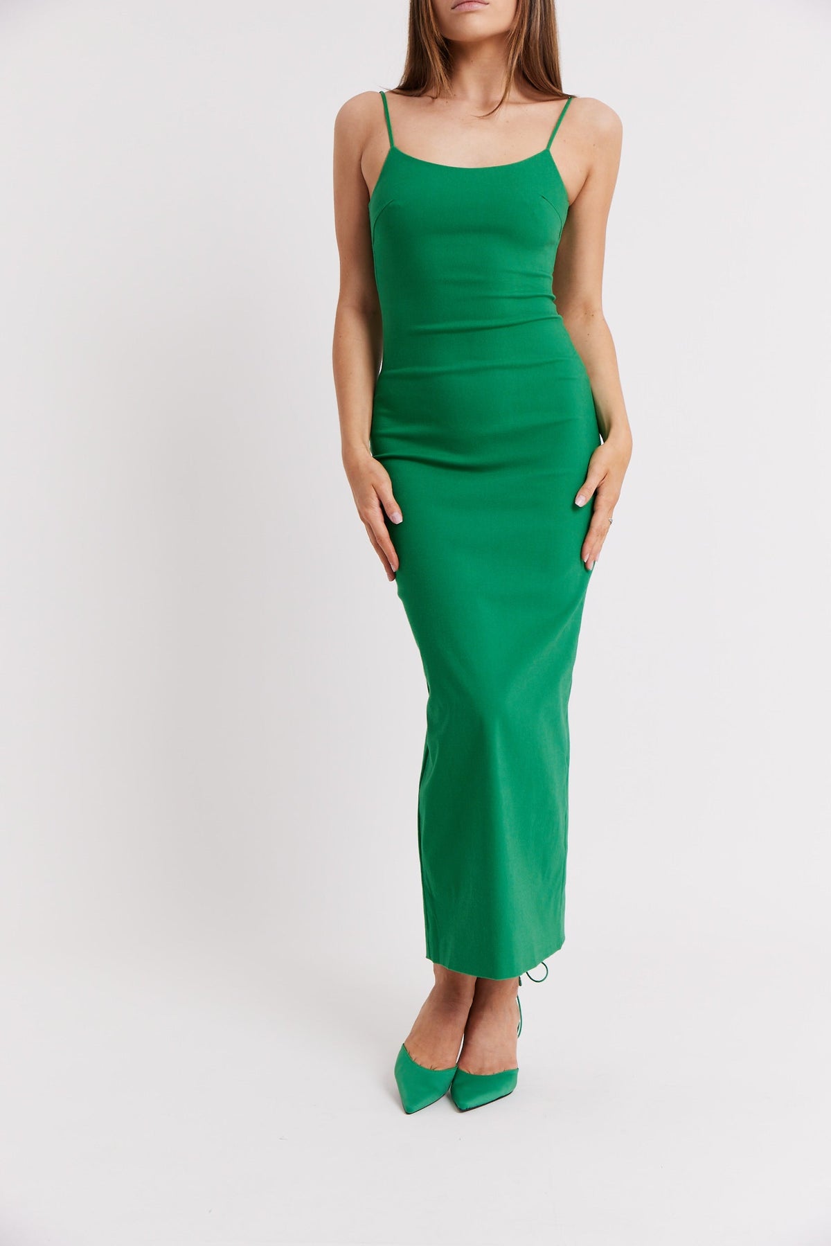 Tailored Maxi Dress - Parakeet Green