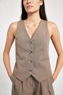 Boxy Waistcoat - Cedar