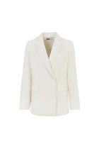 Double Breasted Blazer - Cream