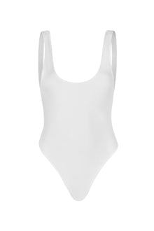 Ribbed Bodysuit - White